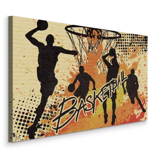 Tableau  L'énergie du basketball inspirée par le graffiti