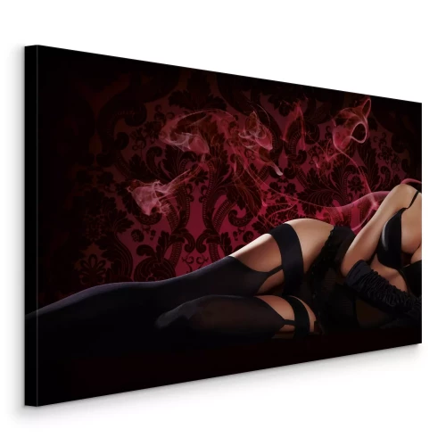 Tableau  Photographie atmosphérique de la silhouette d'une femme