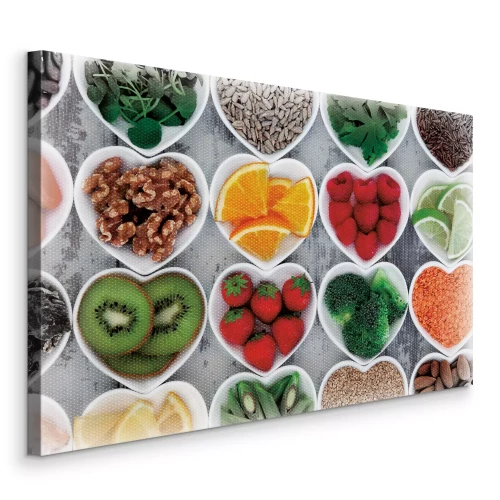 Tableau  Fruits et légumes variés