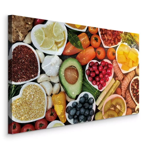 Tableau  Légumes frais aux myrtilles