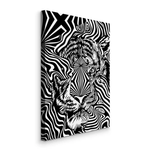 Tableau  Regard de chat sauvage dans l'illusion