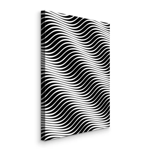 Tableau  Motif hypnotique de lignes ondulées