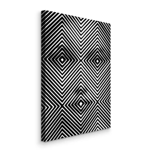 Tableau  Visage hypnotique d'une femme en maille