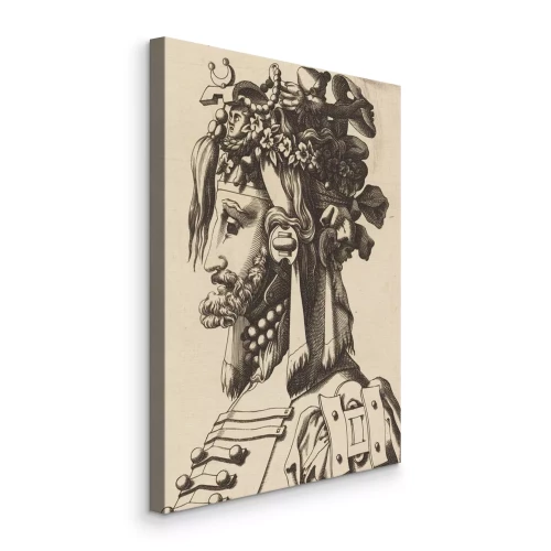 Tableau  Une composition fantaisiste d'un profil humain