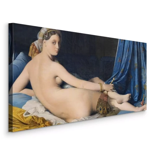 Tableau  Femme nue allongée avec un ventilateur