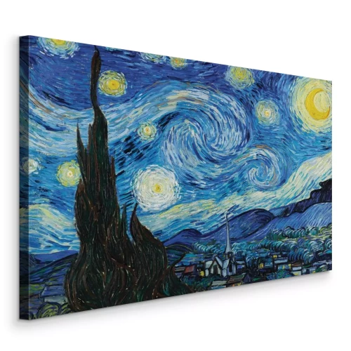 Tableau  Une ville pittoresque au clair de lune