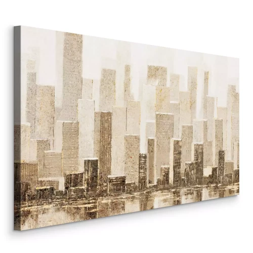 Tableau  Panorama de la ville historique avec ses tours