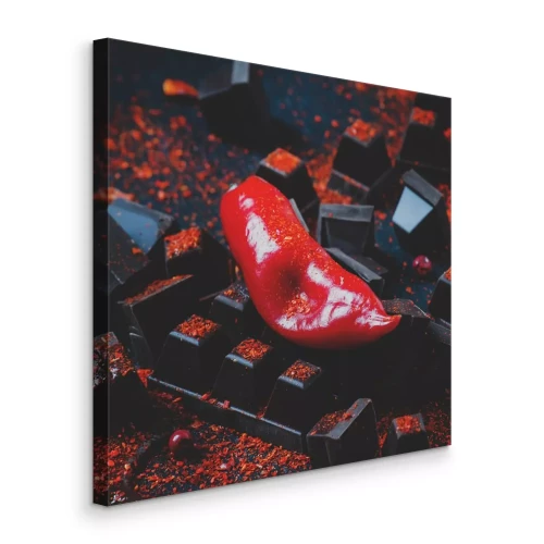 Tableau  Une harmonie de notes de chocolat noir et de piment épicé