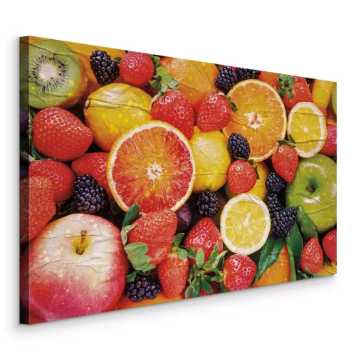Tableau  Fruits frais et variés et colorés