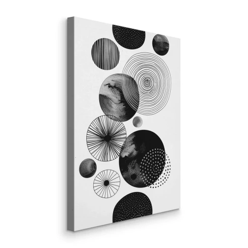 Tableau  Galaxie abstraite de sphères géométriques