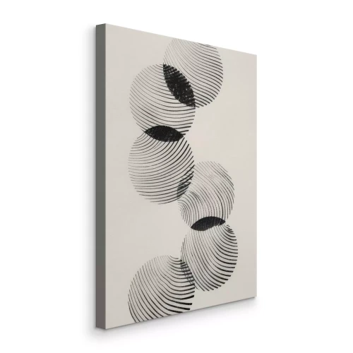 Tableau  Cercles composés de lignes foncées