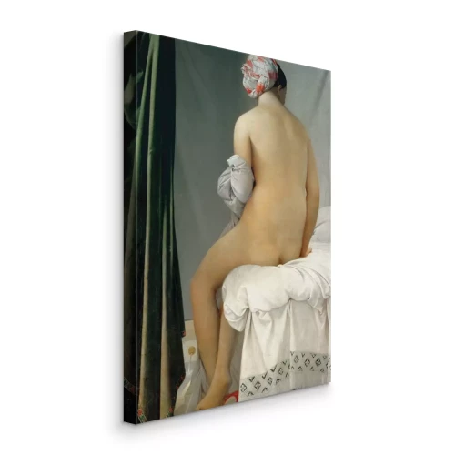 Tableau  Une femme perdue dans ses pensées le matin, près du rideau