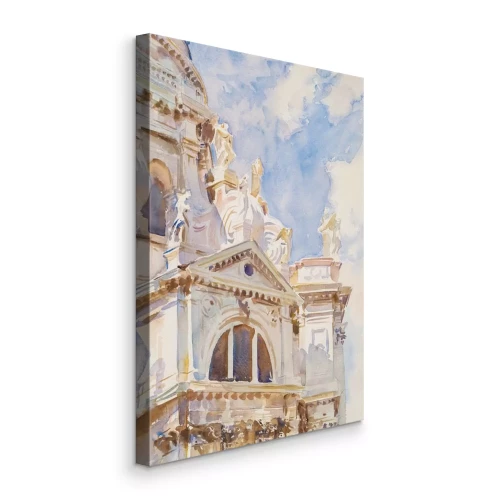 Tableau  Ornements et sculptures sur fond de ciel bleu