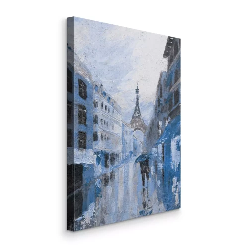 Tableau  Paysage parisien avec la majestueuse tour Eiffel