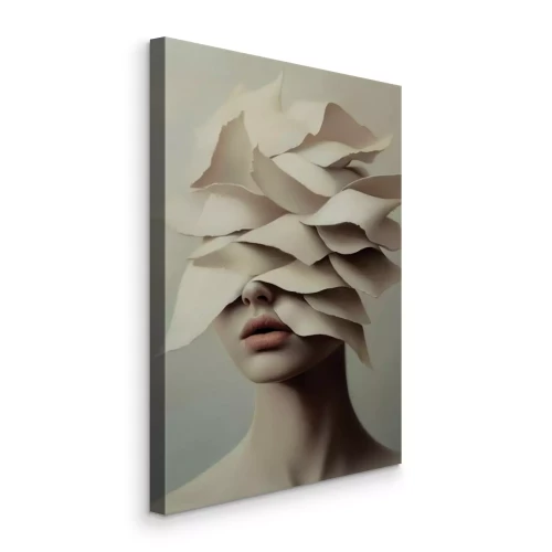 Tableau  Un portrait artistique d'une femme sous forme abstraite