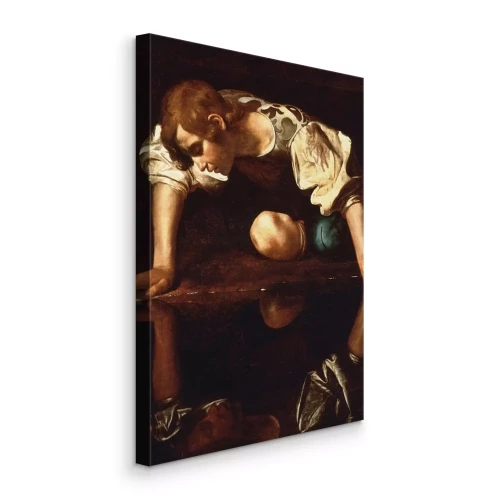 Tableau  Reproduction de Narcisse par Caravage