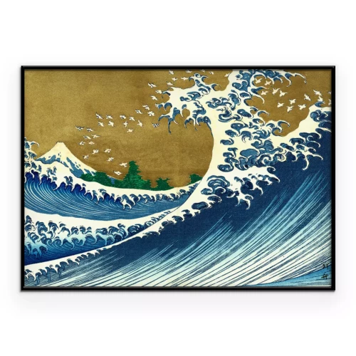 Poster  Vague japonaise dynamique