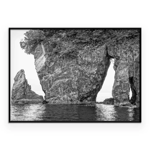 Poster  Falaises escarpées et monochromes