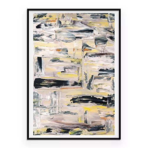 Poster  Un motif créatif réalisé à l'aide de techniques de peinture