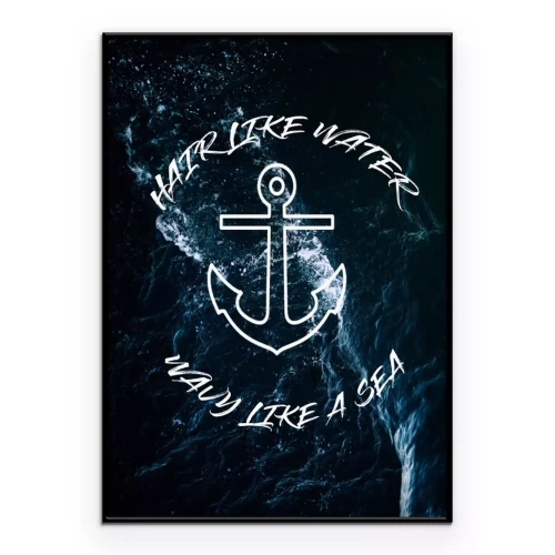 Poster  Ancre de mer avec citation