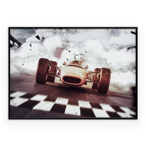 Poster  Une voiture de sport dynamique en mouvement