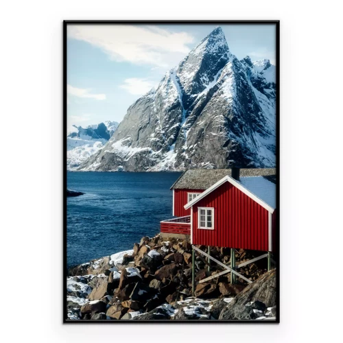 Poster  Une maison historique sur une rive rocheuse