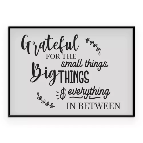 Poster  Une typographie qui célèbre l'appréciation de tout.