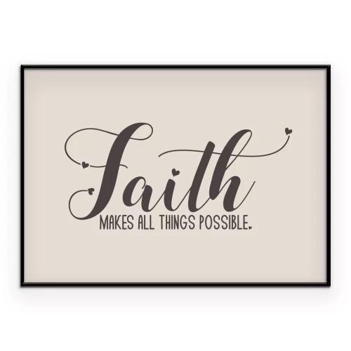 Poster  Inscription religieuse délicate