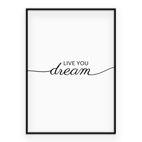 Poster  Une simple inscription typographique sur le sommeil