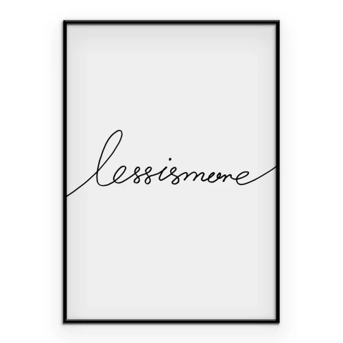 Poster  Inscription décorative élégante