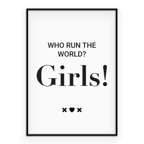 Poster  Texte de motivation pour les filles