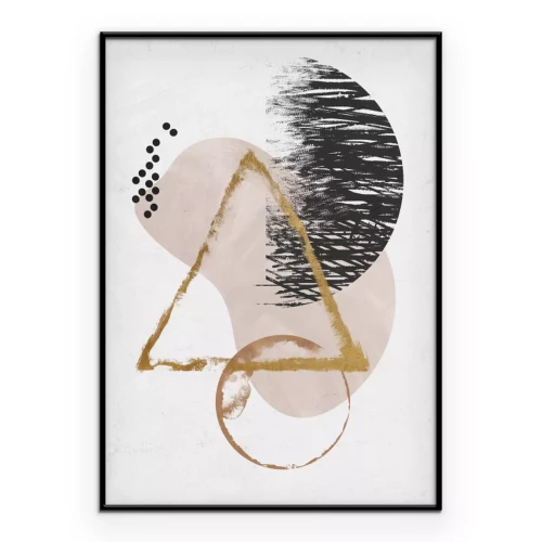 Poster  Motif moderne avec un triangle et un cercle