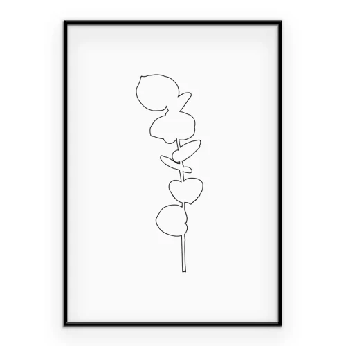 Poster  Un dessin botanique simple et délicat