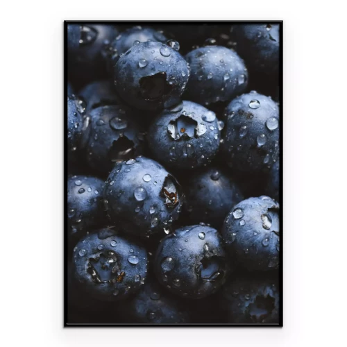 Poster  Fruits rouges avec des gouttes d’eau