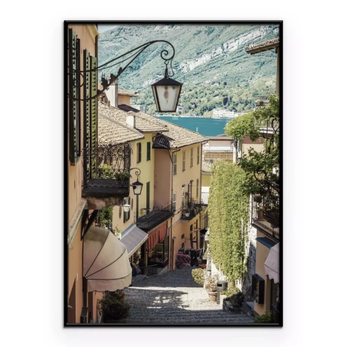 Poster  Paysage avec vue sur Bellagio au lac de Côme