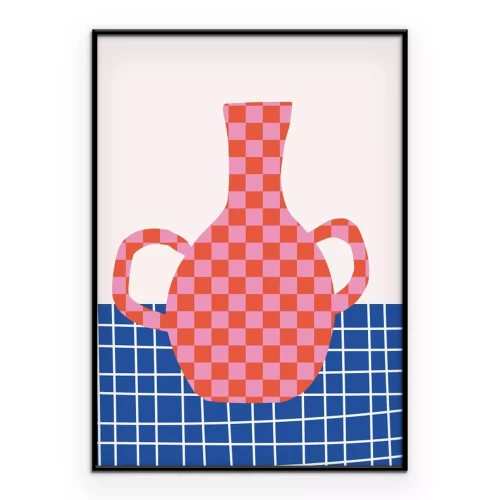 Poster  Vase abstrait illustration moderne