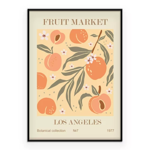 Poster  Branches d'arbres avec des pêches