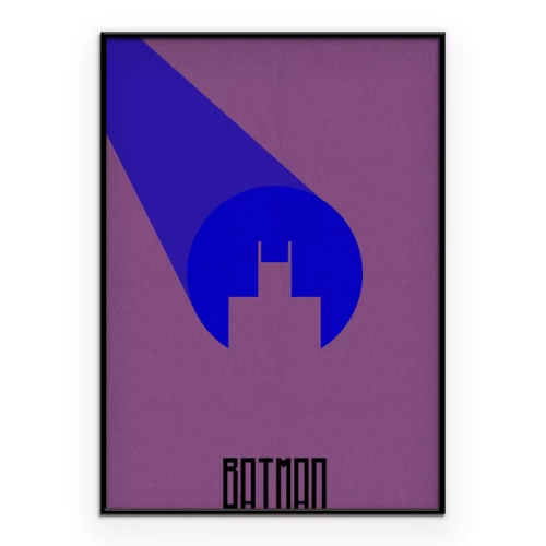 Poster  Une version minimaliste de Batman sous les projecteurs