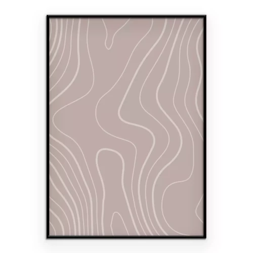 Poster  Motif minimaliste formes géométriques lignes