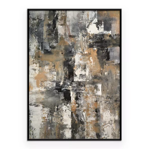 Poster  Motif abstrait dans les tons terre