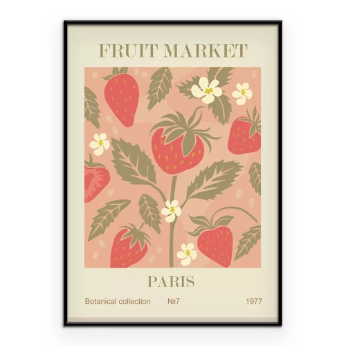 Poster  Fraises juteuses