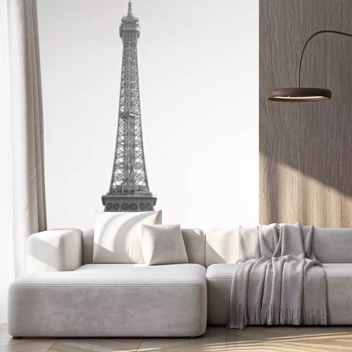 Papier peint  Photo en noir et blanc de la Tour Eiffel