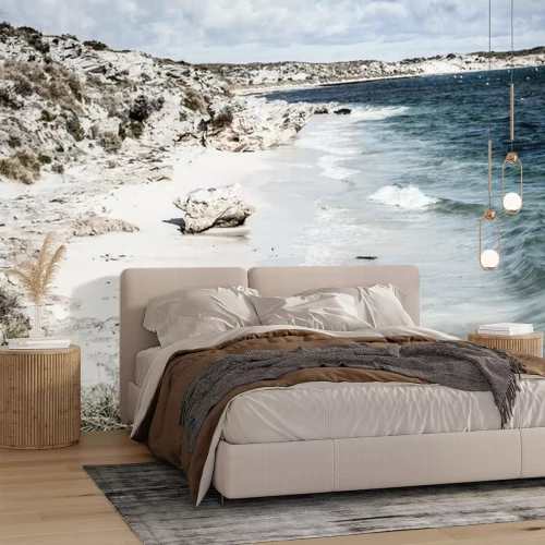 Papier peint  Vue sur la plage et la mer