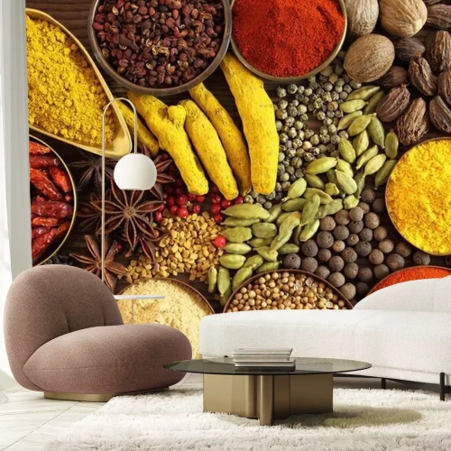 Papier peint  Épices indiennes