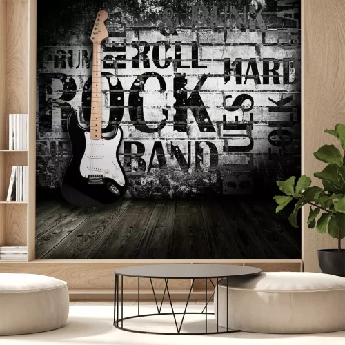 Papier peint  Guitare et les noms des genres musicaux