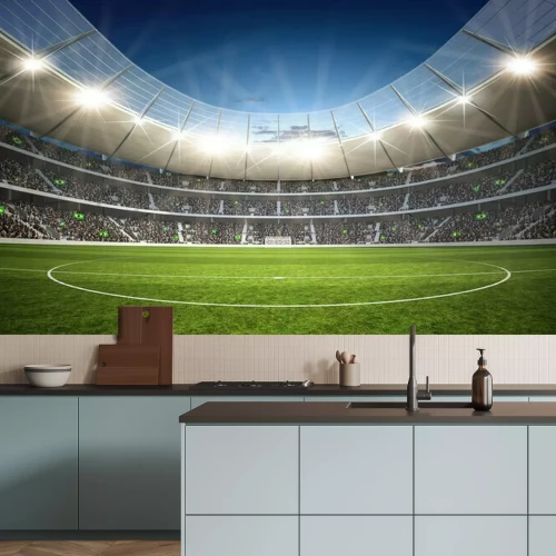 Papier peint  Stade de football éclairé