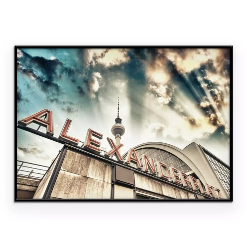 Poster  Gare Alexanderplatz à Berlin - Allemagne