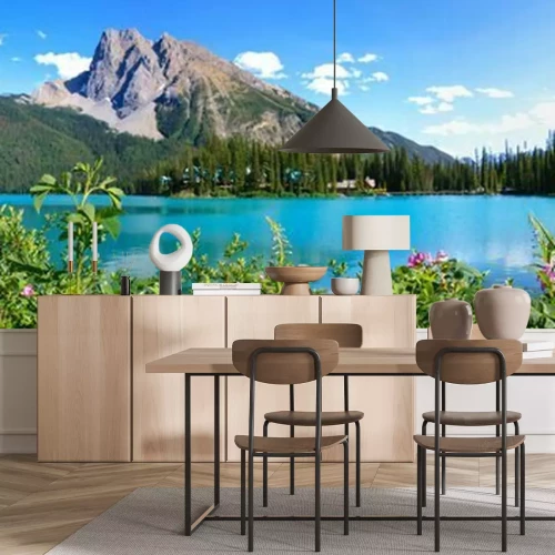 Papier peint  Panorama des montagnes canadiennes