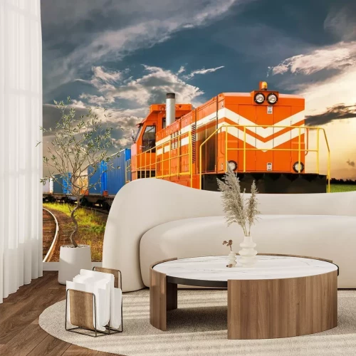 Papier peint  Train de marchandise