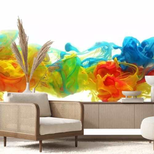 Papier peint  Explosion de l'encre de couleur